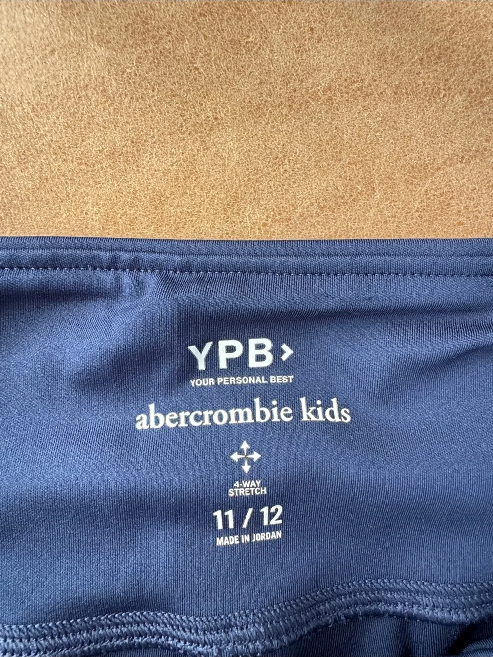 Abercrombie Kids Girls Navy High-Waist Active Leggings size 11/12